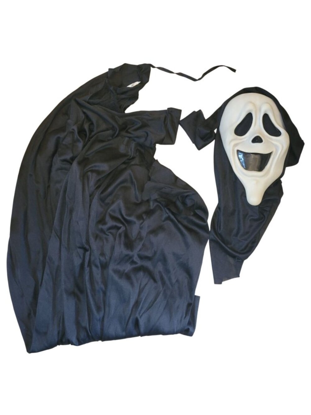 Vintage Scream Ghost Face Smiley Mask Costume Fun World Easter Unlimited 8511SM